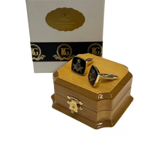 Freemason Gold Clad Square Cufflinks Freemason Gold Clad Square Cufflinks